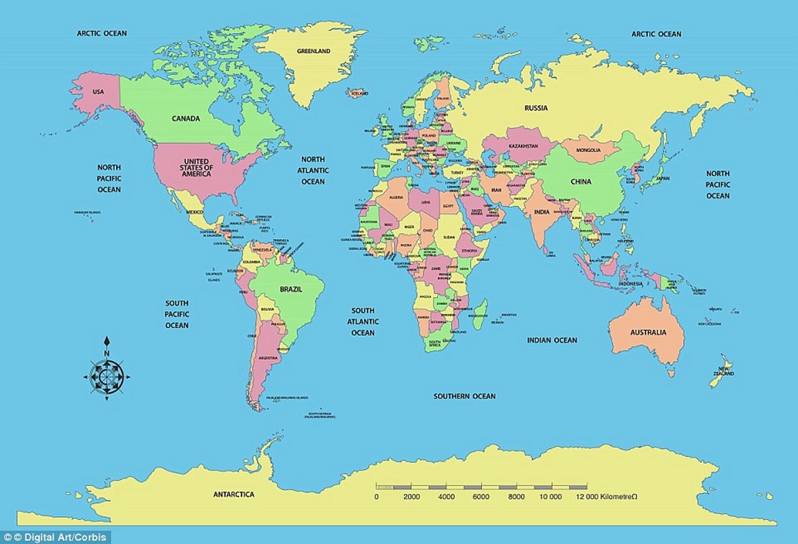 World Map Redrawn To Reflect Population And Not Country Size Dr